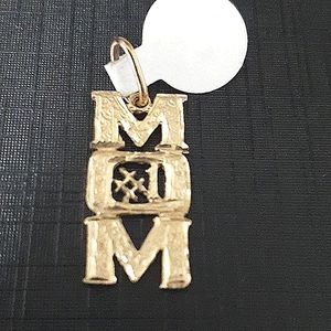 14K Number 1 MOM CHARM YELLOW GOLD